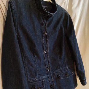 Black Sequins Jean Jacket